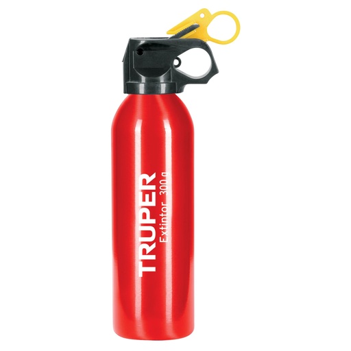 [101173] Extintor portátil desechable 300 g, polvo tipo ABC, TRUPER EXT-300