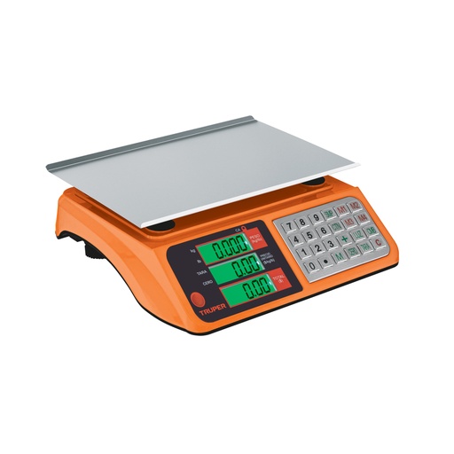 [103131] Báscula electrónica multifunciones 40 kg USB, TRUPER BASE-40U