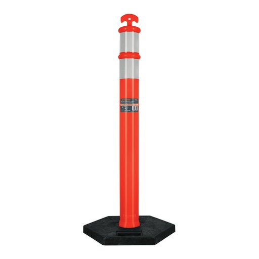 [101666] Poste delimitador de 115 cm de alto con base y reflejante POS-115