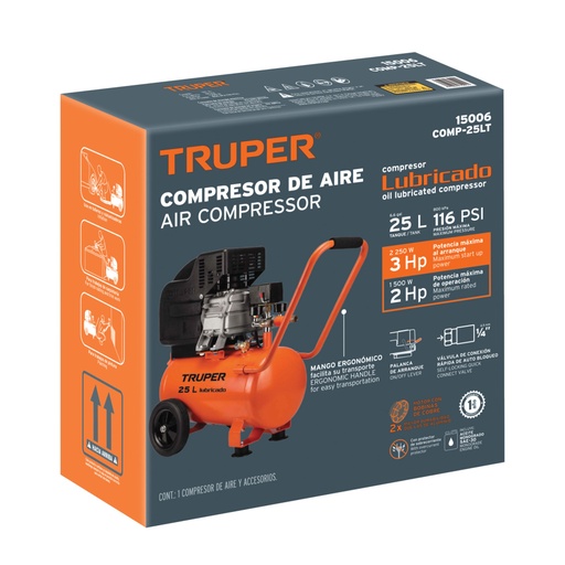 [101939] Caja de empaque de repuesto para COMP-25LT, TRUPER CJ-COMP-25LT
