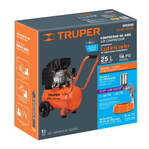 [101950] Caja de empaque de repuesto para COMP-KIT25, TRUPER CJ-COMP-KIT25