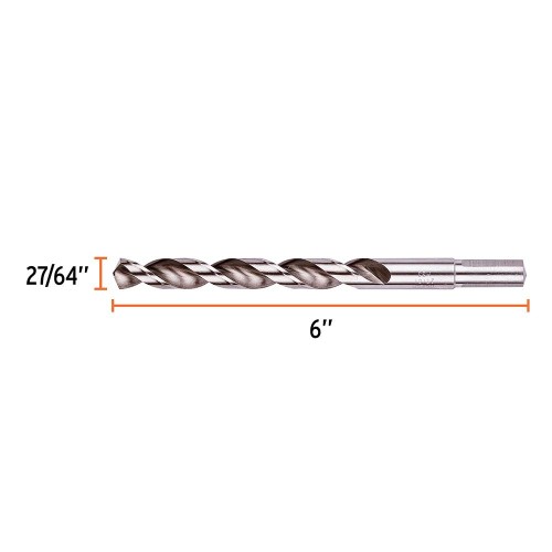 [102213] Broca HSS 27/64' Trusilver para metal, Truper BAV-27/64-S