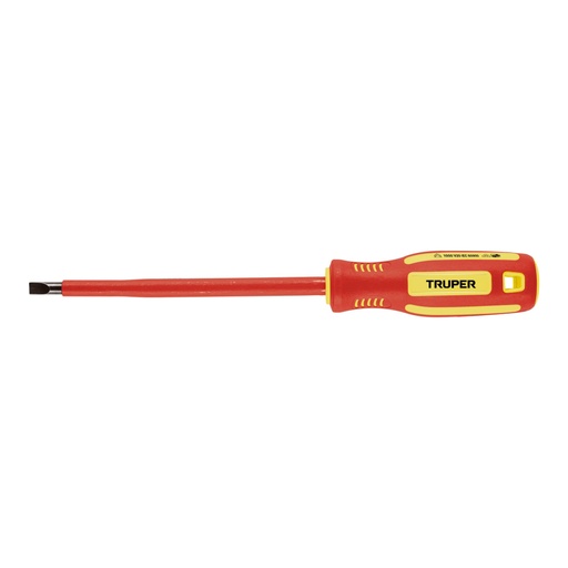 [102243] Desarmador dieléctrico plano 1/4' x 6', TRUPER DR-1/4X6D