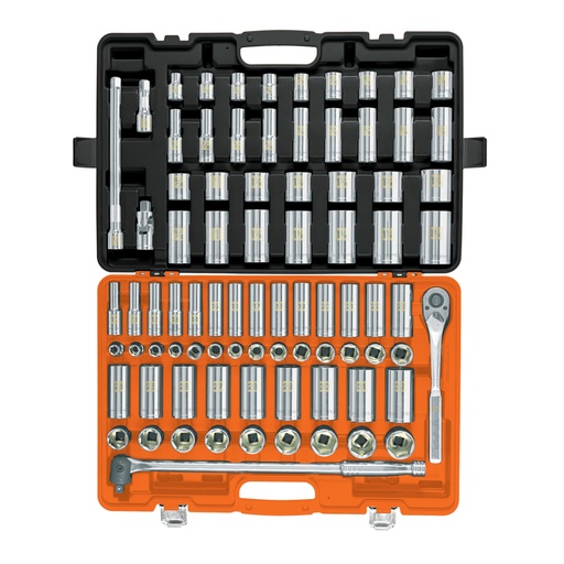 [102390] Juego de 83 herramientas cuadro 1/2' std y mm para mecánico JD-1/2X83MP