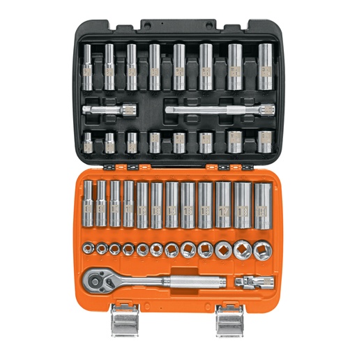 [102410] Juego de 45 herramientas cuadro 3/8' std y mm para mecánico JD-3/8X45MP