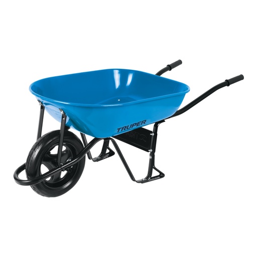 [10252] Carretilla 5.5 ft3 Imponchable, bastidor tubular, TRUPER CAT-50FF