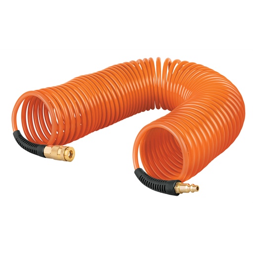 [102522] Manguera para compresor, tipo resorte, 7.6 m, TRUPER MAN-R-7