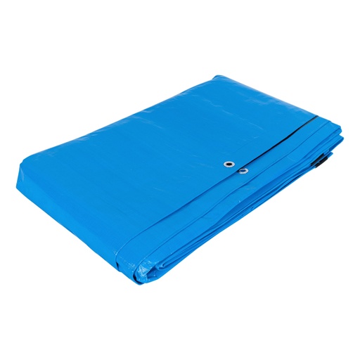 [102572] Lona de polietileno reforzada 5 x 5 m, azul, 180g/m2, TRUPER LT-55Z