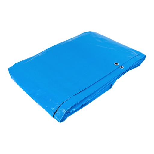 [102574] Lona de polietileno reforzada 6 x 6 m, azul, 180g/m2, TRUPER LT-66Z