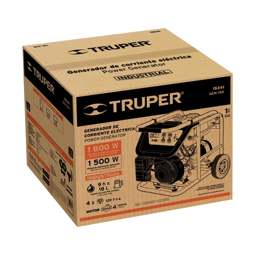 [102593] Caja de empaque de repuesto para GEN-15X, TRUPER CJ-GEN-15X
