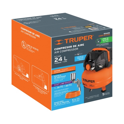 [102610] Caja de empaque de repuesto para COMP-KIT24S, TRUPER CJ-COMP-KIT24S