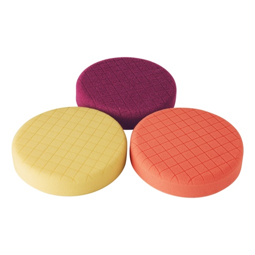 [102740] Juego de 3 esponjas para pulir de 6' hook and loop, TRUPER ES-PULA-6A