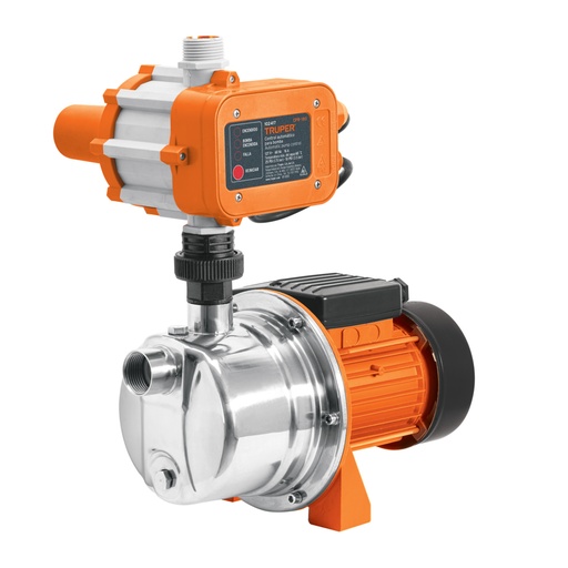 [102858] Bomba presurizadora jet acero 1/2 HP con control, TRUPER PRE-1/2I