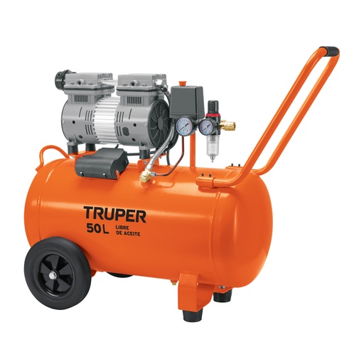 [102959] Compresor de aire, silencioso libre de aceite, 50 L, 2 HP COMP-50Q