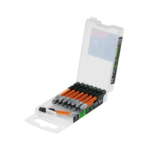 [103024] Estuche con 15 puntas de cruz PH2 de impacto largo 2' PUDE-1202-15I