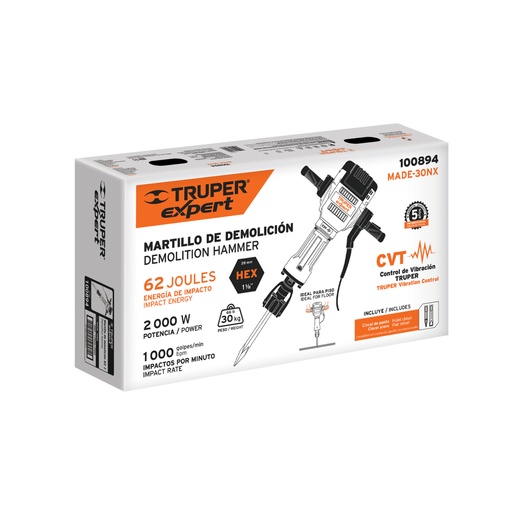 [103042] Caja de empaque de repuesto para MADE-30NX, TRUPER EXPERT CJ-MADE-30NX