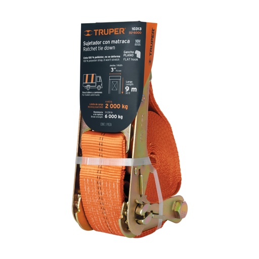 [10313] Sujetador con matraca carga máxima 6000 kg, TRUPER SU-6000
