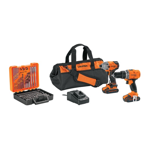 [103392] Combo rotomartillo/dest + dest/impacto, 20V, TRUPER PRO COMBO-20A2