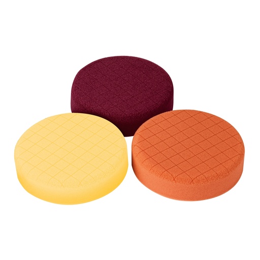 [103438] Juego de 3 esponjas para pulir de 5' hook and loop, TRUPER ES-PULA-5