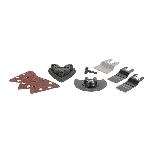 [103440] Kit con 8 accesorios para multiherramienta oscilante, TRUPER MULH-KIT-8