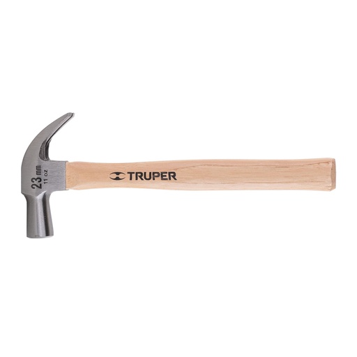[10557] Martillo cabeza cónica 23 mm uña curva, mango madera, TRUPER MAC-23