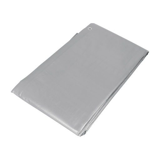 [10773] Lona de polietileno reforzada 4 x 4 m, gris, 180g/m2, TRUPER LT-44