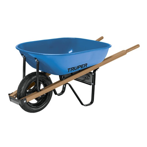 [10908] Carretilla 5.5 ft3 imponchable, bastidores madera, TRUPER CAT-50WFF