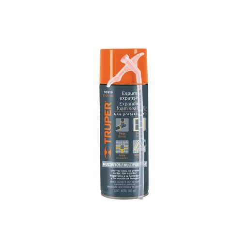 [10919] Espuma expansiva de poliuretano, 300 ml, TRUPER ESEX-300