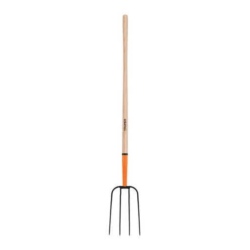 [11003] Bieldo para paja, 4 dientes, mango largo 48', TRUPER BPJ-4
