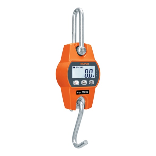 [100788] Báscula electrónica colgante, de pilas, 300 kg, Truper BASE-300C