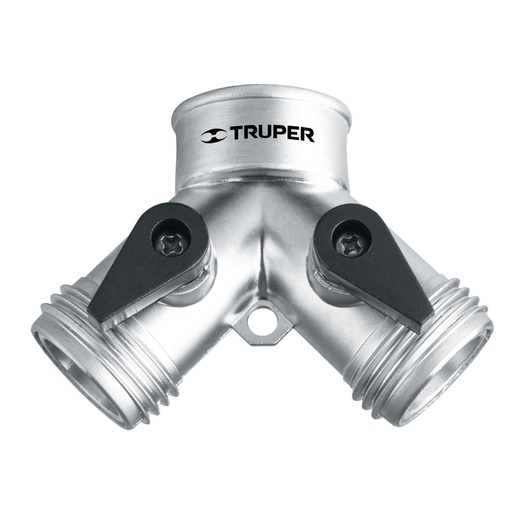 [10372] Conector 'Y' 3/4' metálico para manguera, TRUPER AD-2