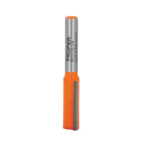 [11455] Broca para router, recta 2 filos, 3/8', TRUPER BROU-R2-3/8