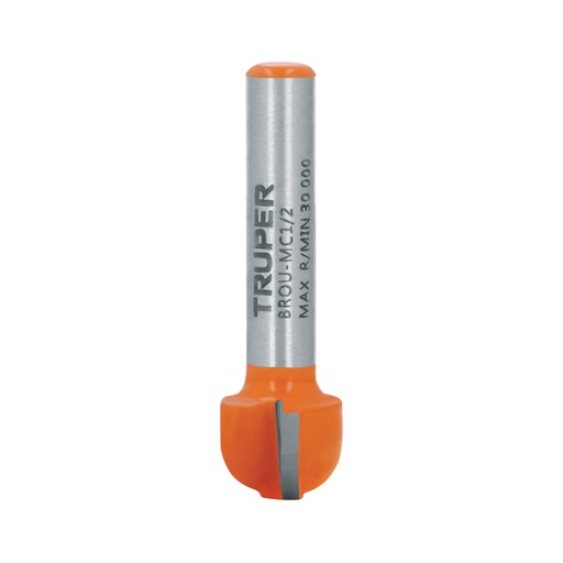 [11462] Broca para router, media caña, 1/2', TRUPER BROU-MC1/2