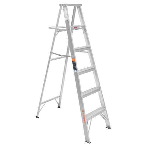 [10450] Escalera de tijera 100% aluminio tipo ll 5 peldaños, TRUPER ESTA-25