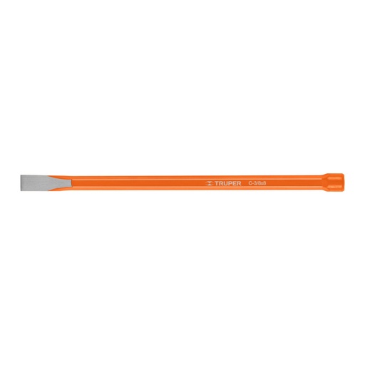 [12109] Cincel de corte frío de 3/8 X 8', TRUPER C-3/8X8
