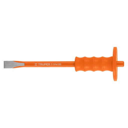 [12172] Cincel de corte frío 3/4 X 12' con grip, TRUPER C-3/4X12G