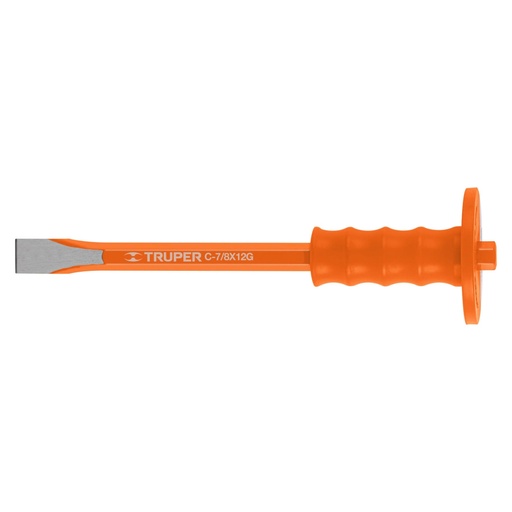 [12175] Cincel de corte frío 7/8 X 12' con grip, TRUPER C-7/8X12G