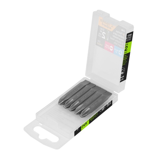 [12180] Estuche con 5 puntas dobles PH3 y 5/16' largo 2', Expert PUDE-4203