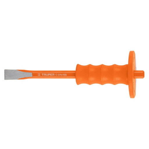 [12275] Cincel de corte frío 3/4 x 10' con grip, TRUPER C-3/4X10G