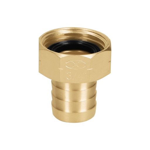 [12286] Conector 3/4' hembra de latón sólido para manguera, TRUPER CF-3/4B