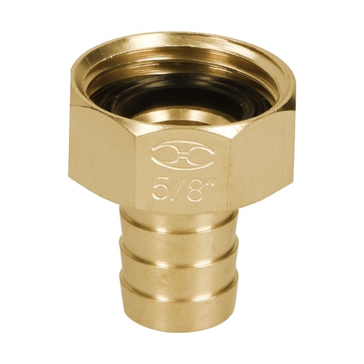 [12288] Conector 5/8' hembra de latón sólido para manguera, TRUPER CF-5/8B