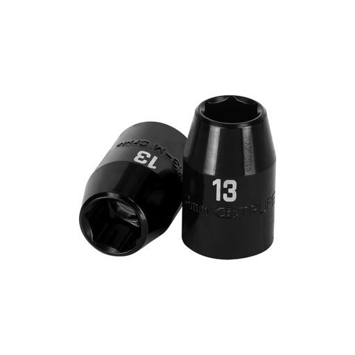 [12413] Dado cuadro 1/2' de impacto 6 puntas de 13 mm, TRUPER D-7413-M