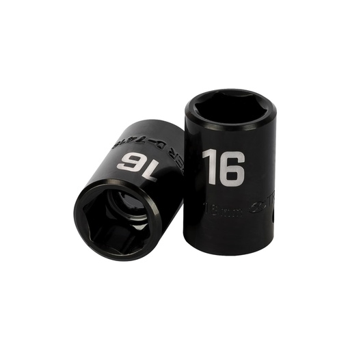 [12416] Dado cuadro 1/2' de impacto 6 puntas de 16 mm, TRUPER D-7416-M