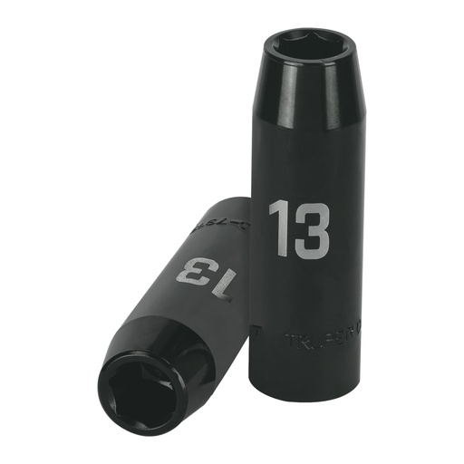[12425] Dado largo cuadro 1/2' de impacto 6 puntas de 13 mm, TRUPER D-7313-ML
