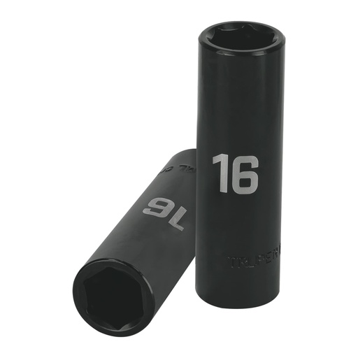 [12428] Dado largo cuadro 1/2' de impacto 6 puntas de 16 mm, TRUPER D-7316-ML
