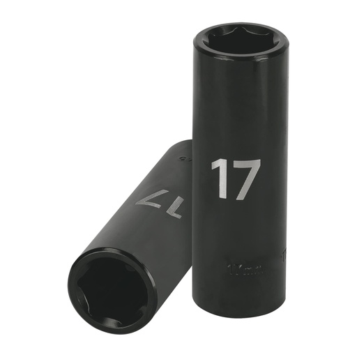 [12429] Dado largo cuadro 1/2' de impacto 6 puntas de 17 mm, TRUPER D-7317-ML