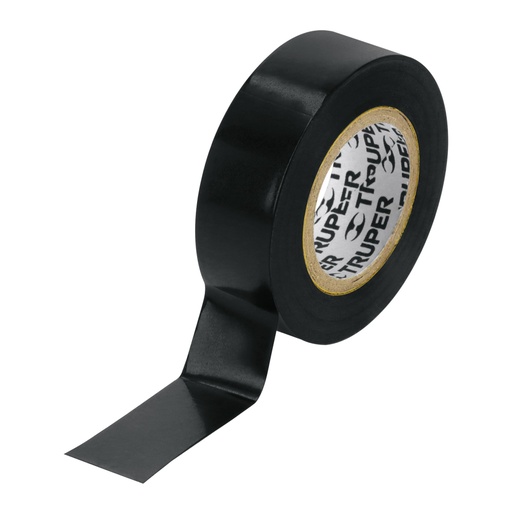 [12501] Cinta de aislar de 9 m x 19 mm, negra, TRUPER M-22