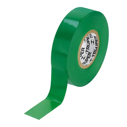 [12502] Cinta de aislar de 18 m x 19 mm, verde, TRUPER M-33V
