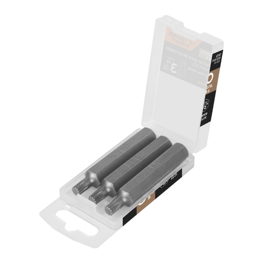 [12707] Estuche con 3 puntas bristol M8 largo 3', Truper Expert PUDE-8208