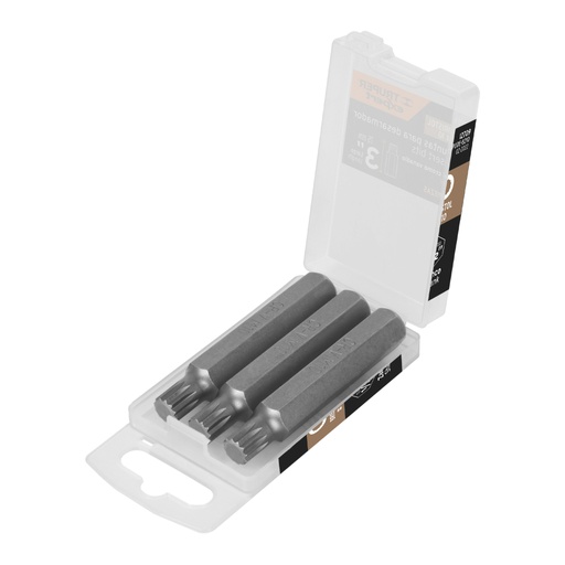 [12709] Estuche con 3 puntas bristol M10 largo 3', Truper Expert PUDE-8210